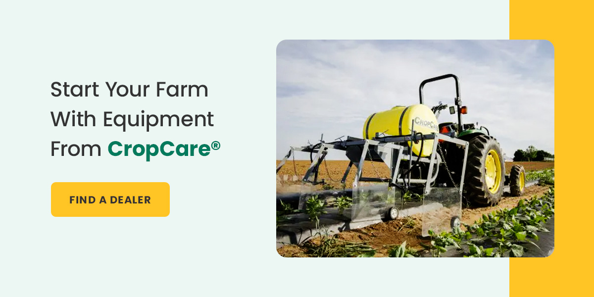 start your farm with equipment from CropCare